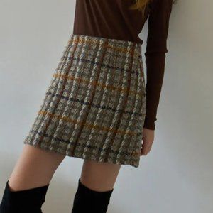 WConcept wool-blended grey tweed mini skirt - NWT